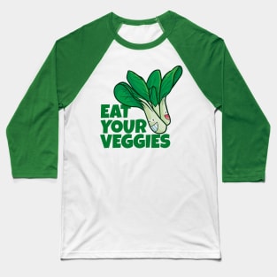 Eat Your Veggies - Mustard Version Baseball T-Shirt